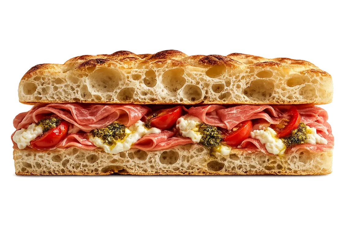 Focaccia Parma completo